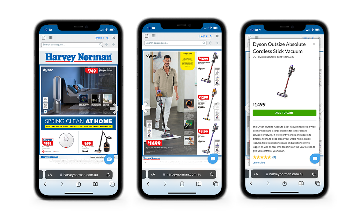 Digital catalogue for Harvey Norman by SBM